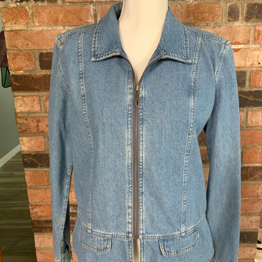 Christopher Banks Vintage Blue Jean Jacket Size Lg